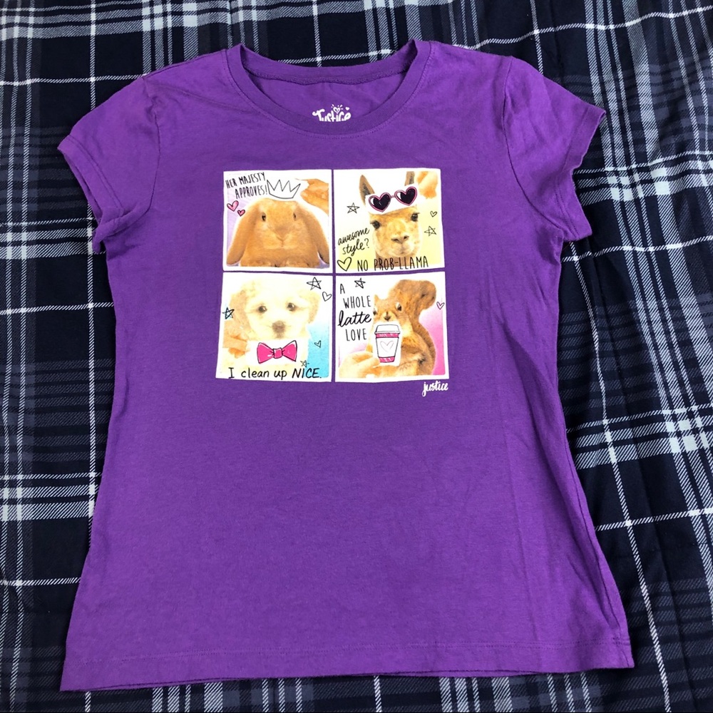 Girls Justice Animal Tee Shirt